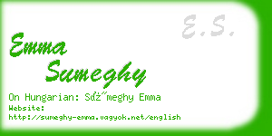 emma sumeghy business card